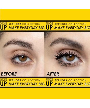 Sephora Collection SIZE UP Mascara 01 Ultra Black 14ml - Immediate Supersized Volume - Buy Online on GoSupps.com