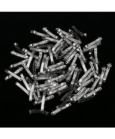 50 Pieces Retro Sliver Blank French Barrettes Hair Clips Craft Ribbon Bow DIY Elastic Tool - 7 x 58mm - Buy Online on GoSupps.com