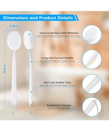 Anti-Slip Back Cream Applicator | 48cm Long Stem Lotion Tool for Men & Women | Perfect for Moisturizing Hard-to-Reach Areas - Buy Online on GoSupps.com