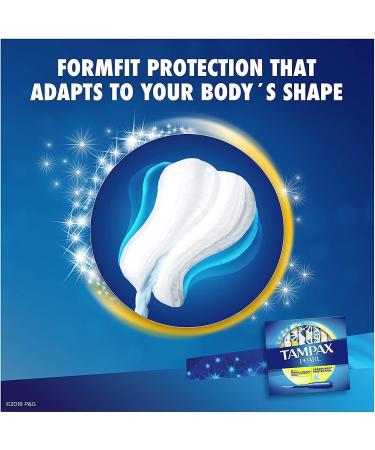 Tampax Pearl Plastic Tampons, Regular Absorbency, 96 Count - Unscented with Antigravity LeakGuard Braid - Buy Online on GoSupps.com