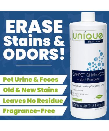 Bio-Enzymatic Carpet Shampoo & Stain Remover - 32 oz. Concentrate | For All Machines, No Residue - Buy Online on GoSupps.com