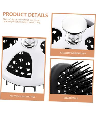 Hapinary Portable Scalp Massager & Shampoo Kamm | Daily Scalp Care Device | 9x8cm White for Home & Hotel Use - Buy Online on GoSupps.com