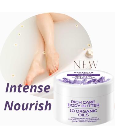 Extra Nourishing Body Butter with Organic Lavender Oil Lavender 300ml - Buy Online on GoSupps.com