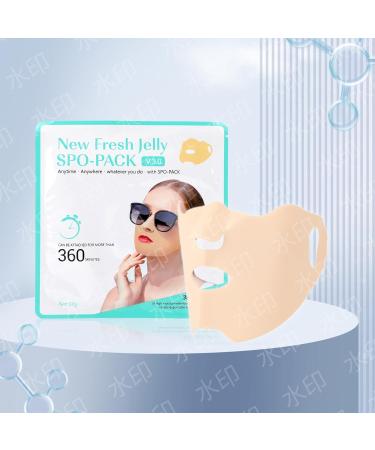 JACHOYI 5-Piece Golf Face Mask | Outdoor UV Protection & Sunscreen Patch | Ideal for Cycling & Mountain Climbing - Buy Online on GoSupps.com