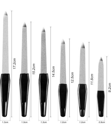 URAQT Stainless Steel Nail File Set - Professional Manicure Pedicure Tools for Acrylic & Natural Nails (6pcs) - Buy Online on GoSupps.com