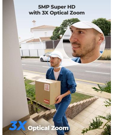 REOLINK E1 Outdoor Plug-in WiFi Security Camera - 5MP HD PTZ, Motion Tracking, 5GHz WiFi, 3X Optical Zoom, Person/Vehicle Detection, Color Night Vision - Buy Online on GoSupps.com