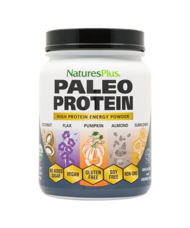 NaturesPlus Organic Paleo Protein - 1.49 lbs, 20 g Protein, Vegan Protein Powder - Unflavored, Unsweetened - Certified Organic High Protein Energy Protein - Vegetarian, Gluten-Free - 15 Servings - Buy Online on GoSupps.com