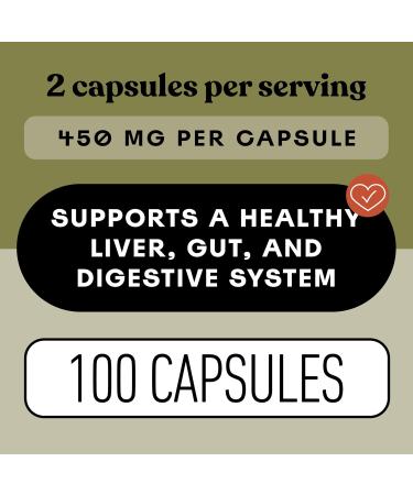 Complete Natural Products Organic Artichoke Capsules 450mg | Vegetarian Plant-Based Herbal Supplement for Liver & Digestive Support - Buy Online on GoSupps.com