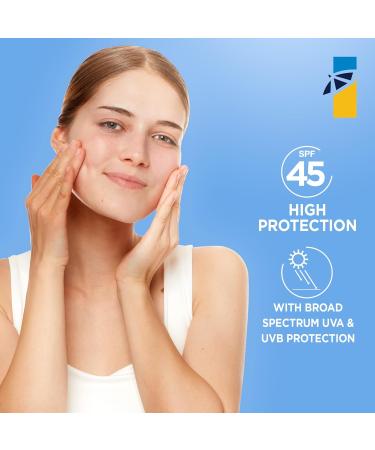 Garnier Ombrelle Sunscreen Complete Sensitive Body & Face Lotion SPF 45 For Sensitive Skin Hypoallergenic Fragrance Free 200mL - Buy Online on GoSupps.com
