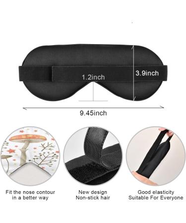 WELLDAY Forest Mushroom Sleep Mask | Soft Comfort Blindfold for Men and Women | Blockout Light for Deep Sleep - Buy Online on GoSupps.com