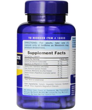 Puritan's Pride Super Snooze Melatonin Capsules 100 ct - Fast-Acting Sleep Aid - Buy Online on GoSupps.com
