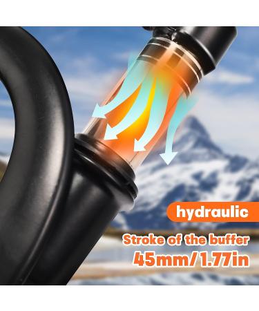 HTBCCHB 12 Inch Front Suspension Fork | Alloy Steel Holder | Motorcycle MTB Bicycle Electric Scooter | Brake Disc Compatible | Electric Bicycle Shock Absorber - Buy Online on GoSupps.com