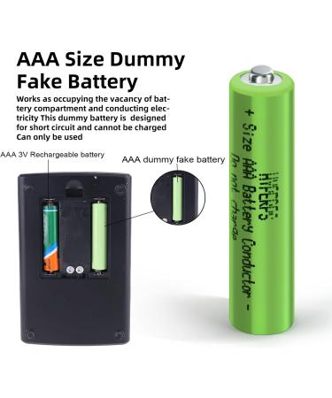 AAA Size Battery Placeholder Conductor - Fake Dummy Battery Setup Shell (4-Pack) for Easy Use - Buy Online on GoSupps.com