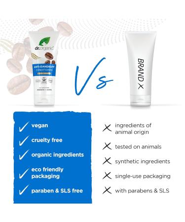 Dr. Organic Coffee Anti-Scales Conditioner 200ml | Vegan Paraben & SLS-Free | Healthy Scalp Care for Men & Women - Buy Online on GoSupps.com