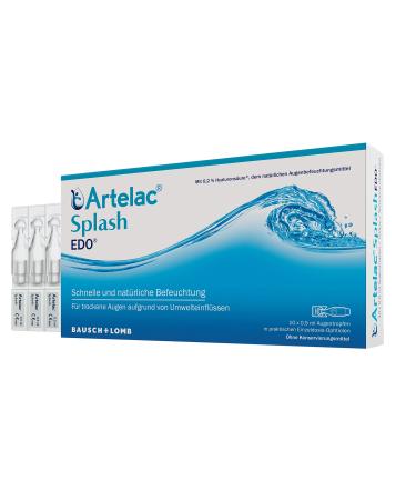 Artelac Splash EDO eye drops: eye moisture with hyaluronic acid for dry eyes wetting and recording of contact lenses 10 x 0.5 ml 0.5 ml (10 pack)