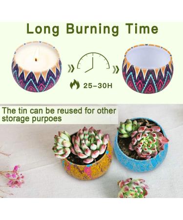 Colorful Scented Candles Gift Set for Women - 4 Pack 4.4 Oz Home Fragrance Candles, Perfect for Birthday, Valentines, Thanksgiving, Christmas, Mothers Day - Buy Online on GoSupps.com