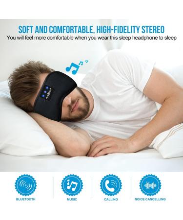 MUSICOZY Bluetooth Sleep Headphones Headband with Eye Mask - Pack of 2 - Buy Online on GoSupps.com