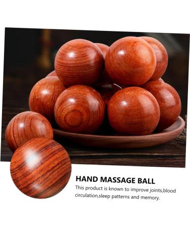 Magiclulu 6 STK Solid Wood Massage Ball Roller | Baoding Balls for Muscle Massage & Hand Training | Chinese Wooden Massage Balls - Buy Online on GoSupps.com