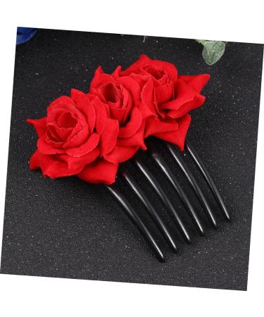 Angoily 1pc Womens Hair Accessories Black Hair Clips Pearl Hair Barrettes Wedding Headpiece for Bride Barrettes for Women Flower Hair Accessories Hairbrush for Women Hair up - Buy Online on GoSupps.com