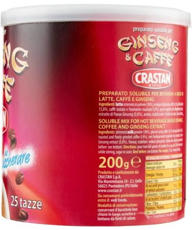 Crastan Instant Ginseng & Coffee Drink (200 g) 25 cups - Buy Online on GoSupps.com