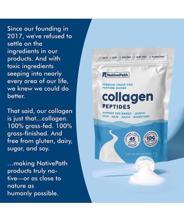 NativePath Collagen Peptides Protein Powder for Skin, Hair, Nails - 15.9 oz (45 Servings) - Buy Online on GoSupps.com