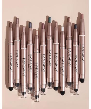 MCAORI Double End Glitter Matte Eyeshadow Stick Pencil Eyeshadow Makeup Waterproof Bicolor ShimmersCosmetics Beauty Makeup Tool - Buy Online on GoSupps.com