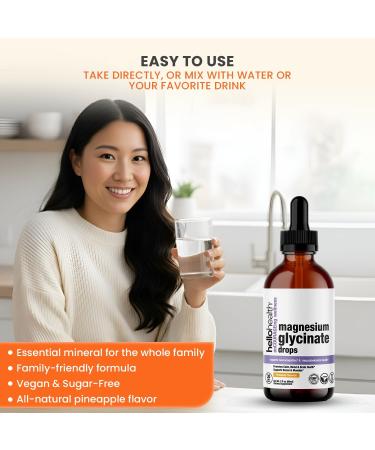 Kids Magnesium Drops Magnesium Supplement Glycinate Liquid for Women Men & Kids magnesio Bisglycinate 100 mg for Natural Calm Muscle Recovery Liquid Vitamins (30 Days) Pineapple Flavour - Buy Online on GoSupps.com