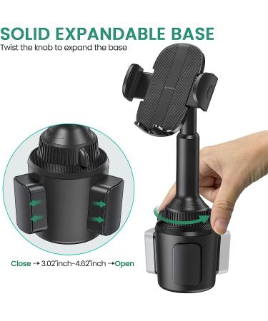 Golf Cart Phone Holder - Universal Cup Holder Mount for 4.7-6.8 Cell Phones | Fits EZGO, Club Car, Yamaha & More - Buy Online on GoSupps.com