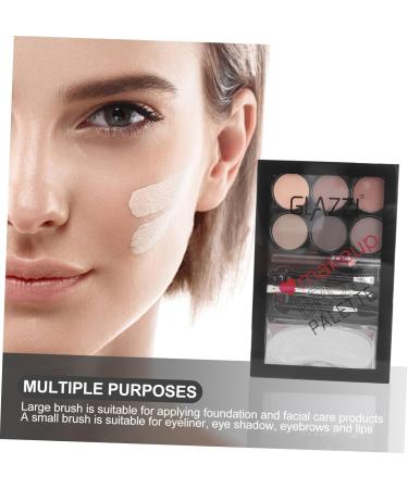 NOLITOY 8 Sets Eyebrow Powder Set Flash Suit Multifunctional Cosmetic Accessory Eyebrow Stickers Brush - Buy Online on GoSupps.com
