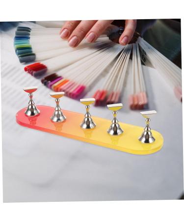 Beaupretty 4 Sets Nail Practice Holder Nail Decorations for Nail Art Creative Nail Display Convenient Nail Display Beauty Fake Nails Nail Holders for Nail Painting Cosmetic Plastic Bracket - Buy Online on GoSupps.com