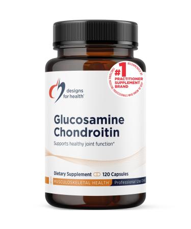 Designs for Health Glucosamine Chondroitin - Glucosamine Sulfate + Chondroitin Sulfate Supplement - Supports Healthy Joint Function (120 Capsules)