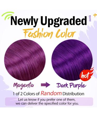 Runature Purple I-Tip Hair Extensions - 25 Strands 45cm Real Hair Hot Pink Keratin Bonding - 18 Inch 25g - Buy Online on GoSupps.com