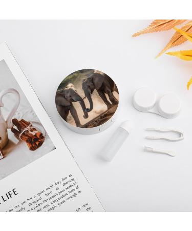 Portable Elephant Contact Lens Case - Travel-Friendly Storage Box for Contacts - Buy Online on GoSupps.com