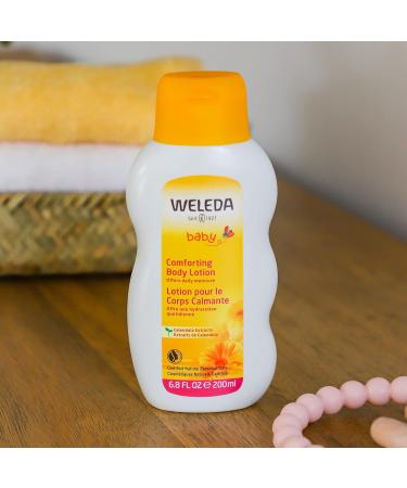 Weleda Baby Calendula Comforting Body Lotion - Plant Rich Moisturizer with Calendula Chamomile & Oils (Pack of 2) - 6.8 Fl Oz - International Shipping Available - Buy Online on GoSupps.com
