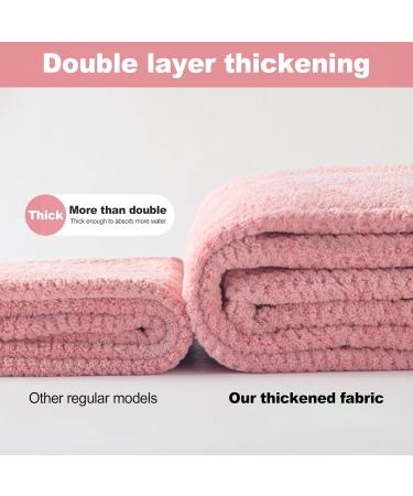 Logi Microfiber Hair Towel Set - 2 Super Absorbent Turban Towels for Quick Drying | Perfect for All Hair Types - Buy Online on GoSupps.com