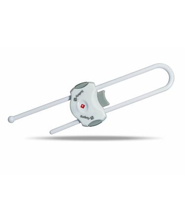 Safety 1st U-lock child safety lock for cabinets and drawers no drilling no gluing secured by door handles white