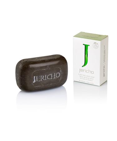 Jericho Cosmetics Dead Sea Mud Soap Bar - Natural Moisturizing Facial Treatment for All Skin Disorders - Rich in Dead Sea Minerals & Salts - Buy Online on GoSupps.com