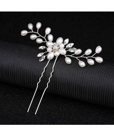inSowni 30 Pack Silver Wedding Hair Combs & Pins - Rhinestone Pearl Decorative Accessories for Bridal Prom Hairstyles - Buy Online on GoSupps.com