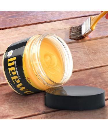 Wood Seasoning Beeswax Natural Traditional Beeswax Polish Wood Furniture Cleaner Wood Care Wax Wood Bees Wax Polish for Furniture Floor Doors Tables Chairs Cabinets - Buy Online on GoSupps.com