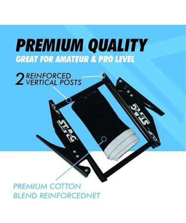 Stag Clipper On Professional Grade Table Tennis Net & Post Set - Easy Setup, Spring Clamp, Indoor/Outdoor Snap-On Ping Pong Net Post (Alloy Steel) - Buy Online on GoSupps.com