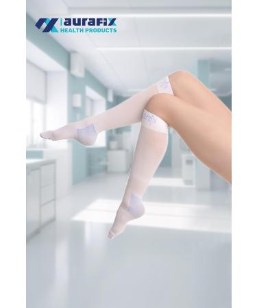 Anti Embolism Compression Stockings for Men & Women - Knee High Medical Socks for Post Surgery - Small Size - Buy Online on GoSupps.com