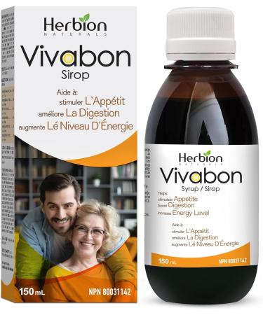 Herbion Naturals Vivabon Digestive & Nutritive Tonic Helps Stimulate Appetite Boost Digestion Relieve Debility Increase Energy Level Enhances Memory for Adults Lychee Flavour Syrup 150 mL - Buy Online on GoSupps.com