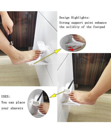 Shower Foot Rest Shower Foot Rest for Shaving Legs Upgrade Attach Soap Dish Can Folding Portable Foot Rest Replace Shower Stools - Buy Online on GoSupps.com