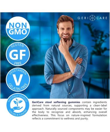 GeriCare Stool Softener Gummies Compare to Colace Stool Softener Gummy Magnesium Citrate Laxative Vegan Gluten-Free Berry Flavor for Gentle Constipation Relief & Digestive Health 60 Count (1pk) 60 Count (Pack of 1) - Buy Online on GoSupps.com