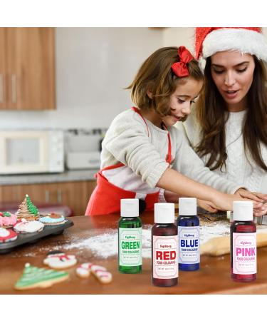 Food Colouring Set - 6 Vibrant 30ml Food Grade Liquid Food Colouring Edible Icing Colours for Dessert Decoration Cake Decorating Baking Easter Eggs Holiday Biscuits - Vegan 30 ml (Pack of 6) 180.0 - Buy Online on GoSupps.com