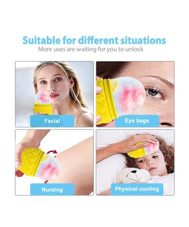 Buy Ice Roller for Face & Eye - Reusable Silicone Beauty Tool for Glowing Skin Reducing Fine Lines & Depuffing Eye Bags - Buy Online on GoSupps.com