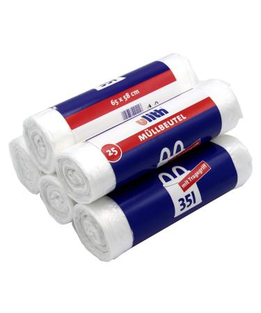 Ulith 35-liter waste bag with a handle 35 liters-tearproof and liquid-tight-recyclable product and packaging 25 pieces (5 pack)