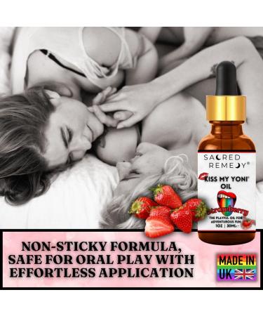 Kiss My Yoni Oil Lotion pour le corps Premium la fraise. Huile de massage non collante 30 ml. V g talien naturel biologique non toxique. - Buy Online on GoSupps.com