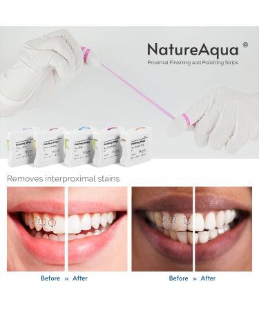 Tooth Sandpaper & Dental Polishing Strips - 2.5mm x 6m Natureeaqua Harz Interdental Grinding Tool (Pink) - International Shipping Available - Buy Online on GoSupps.com
