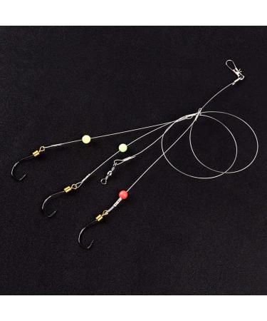 Fishing Leaders with Hooks Saltwater Fishing Rigs Steel Wire Metal Fishing  Wire